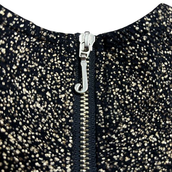 Juicy Couture Toddler Girls Black Gold Sparkle A-Line Dress Short Sleeve Sz 12m - Picture 9 of 10
